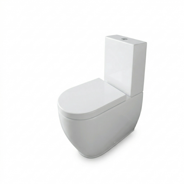 Inodoro Smile de Dos Piezas, Color: Blanco