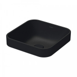 Lavabo Cuadrado sobre Cubierta Happy D.2 Plus (acabado Antracita Mate)