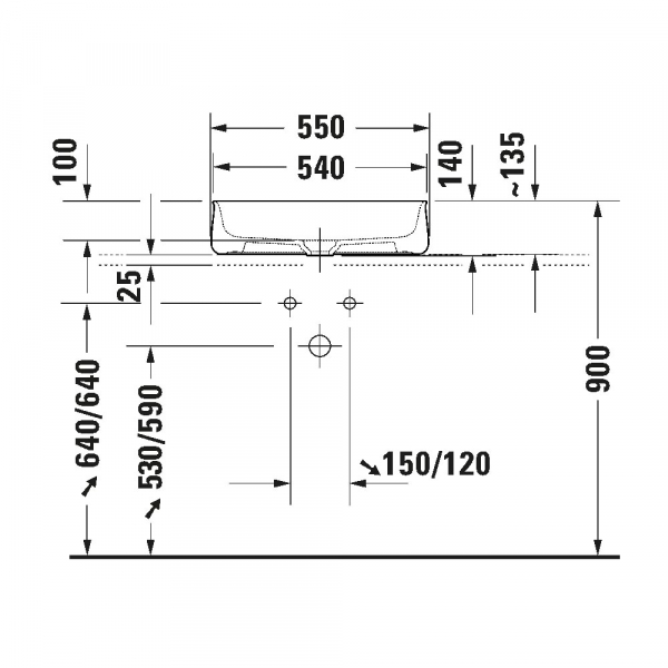 Lavabo sobre Cubierta Zencha
