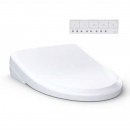 Asiento Inteligente Washlet S7A Clásico para Instalación con Cables Ocultos o Expuestos, Color: Blanco