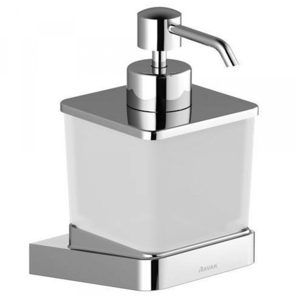 Dispensador de Jabón, Línea Chrome (Vidrio Mate)