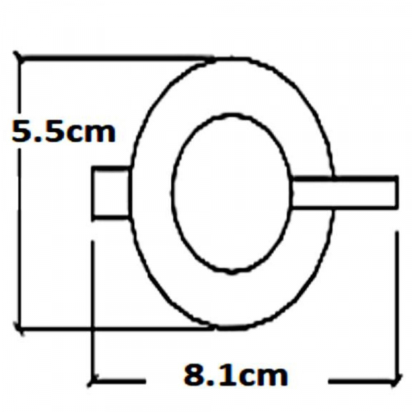 Dosificador de Jabón de Pared (acabado Cromo)