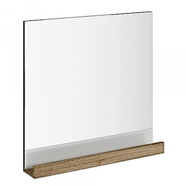 Espejo 10° (Blanco Brillante, Nogal Oscuro)