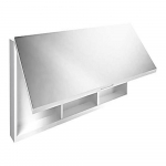 Espejo Suspendido con Entrepaños, Antiadherente al Agua (acabado Lacado Blanco)