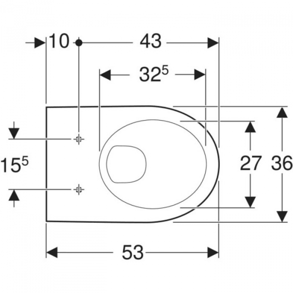 Set de Inodoro Geberit, Modelo: Selnova Round, con Asiento y Tapa, Cisterna Oculta y Pulsador (acabado Blanco Brillante) - Línea Alpha