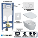 Set de Inodoro Geberit iCon con Asiento y Tapa, Cisterna Oculta y Pulsador (acabado Blanco Brillante) – Línea Sigma