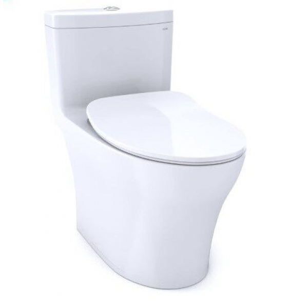 Inodoro Aquia IV de una Pieza con Asiento Slim, con Preparación para Washlet+ de Cables Ocultos, Color: Blanco. Tiempo de entrega 14 semanas.