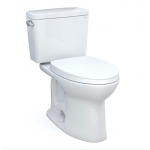 Inodoro Drake de Dos Piezas, con Asiento SS114#01 Incluido, Color: Blanco