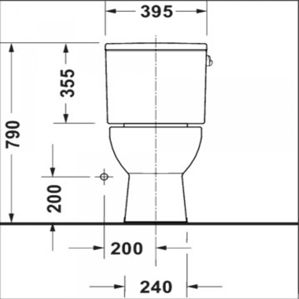 Inodoro de una pieza Duravit Rimless® D-Neo
