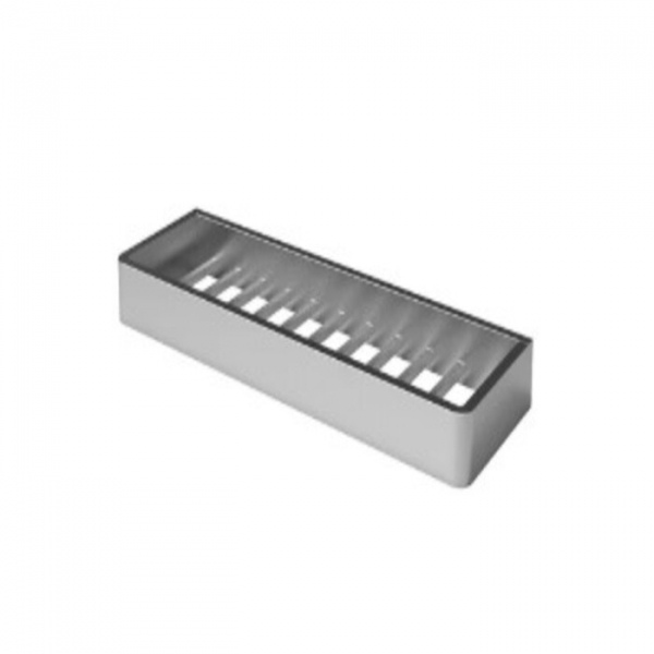 Jabonera / Repisa para Regadera / Lavabo de 30 cm. (acabado Acero Inoxidable Cepillado)