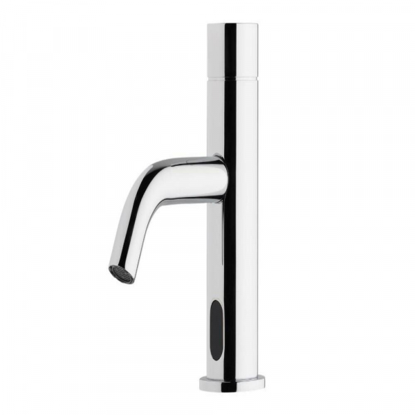 Llave de Sensor, de Batería Agua Fría, con contra canasta Stop&Go (acabado Cromo)