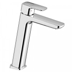 Mezclador Monomando Alto Línea 10º para lavabo, sin contra canasta (acabado Cromo)