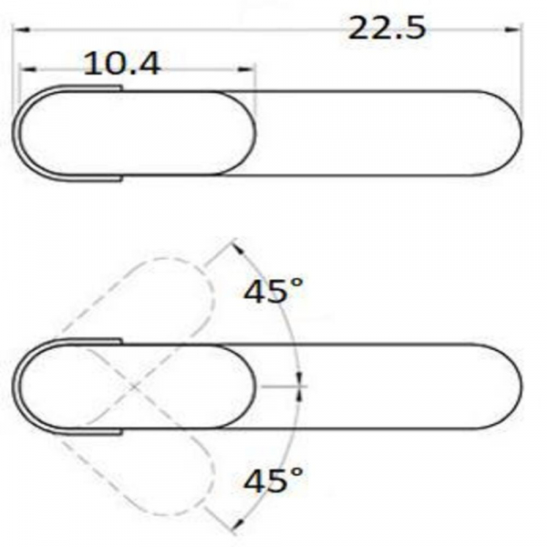 Mezclador Monomando Chrome Alto para lavabo