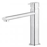 Mezclador Monomando Alto para Lavabo (acabado Acero Cepillado)