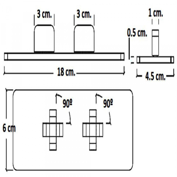 Mezcladora Ducha/Tina con Desviador a 1 Vía (acabado Cromo)