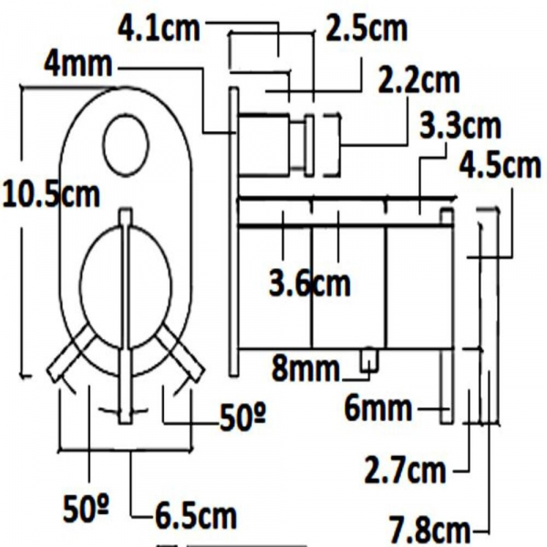 Monomando con Termostato de 2 Vías (acabado Acero Cepillado)