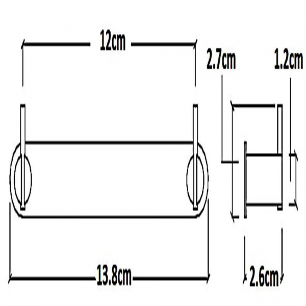 Percha Doble (acabado Cepillado)