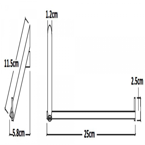 Porta Rollo de Cocina (acabado Cepillado)