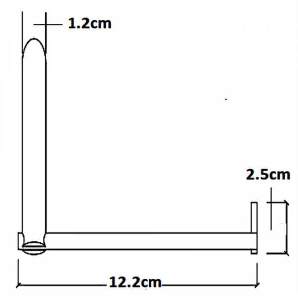 Porta Rollo Sencillo (acabado Cepillado)