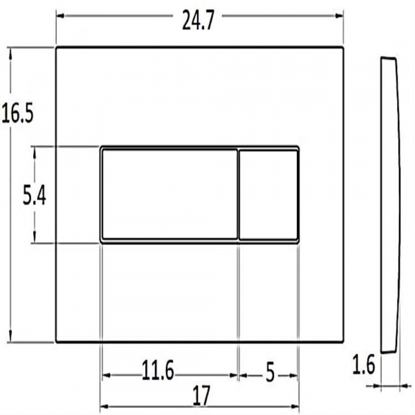 Pulsadores Dualflush Universal