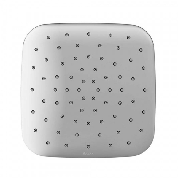 Regadera Sin Brazo de 25 x 25 cm. (acabado Cromo / Blanco)