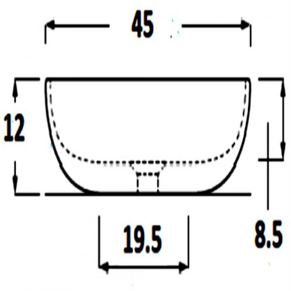Lavabo Blanco Shui, Instalación sobre Cubierta
