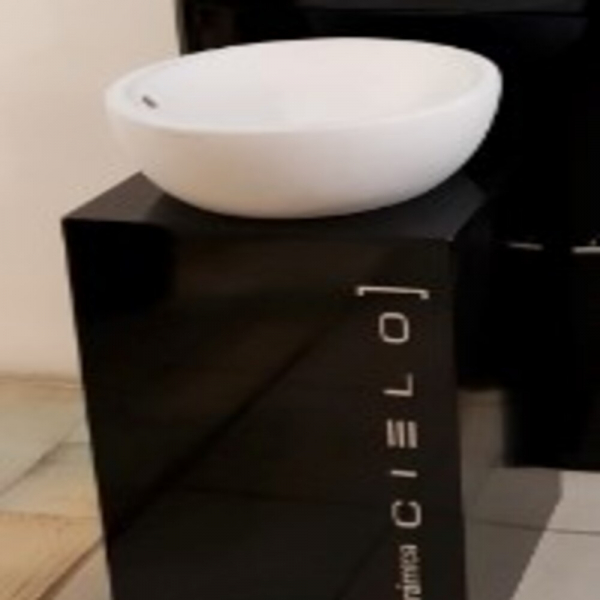 Lavabo Shui (acabado Stone Blanco Poroso)