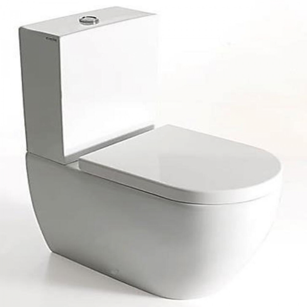 Inodoro Smile de Dos Piezas, Color: Blanco