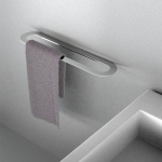 Toallero de Barra de 60 cm. (acabado Acero Inoxidable Pulido)