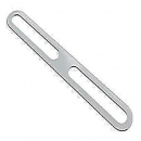 Toallero Doble de Barra de 60 cm. (acabado Acero Pulido)