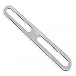 Toallero Doble de Barra de 60 cm. (acabado Acero Pulido)