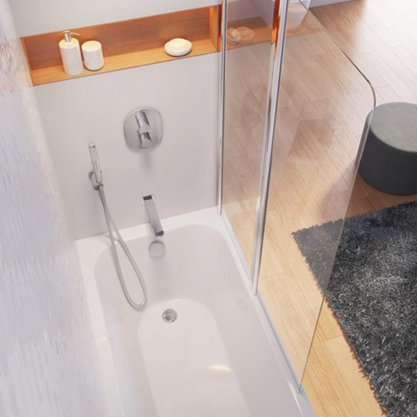 Termostato Maneral con Desviador para 2 Vías línea Chrome (para Regadera, Tina o Ducha de Mano), acabado Cromo