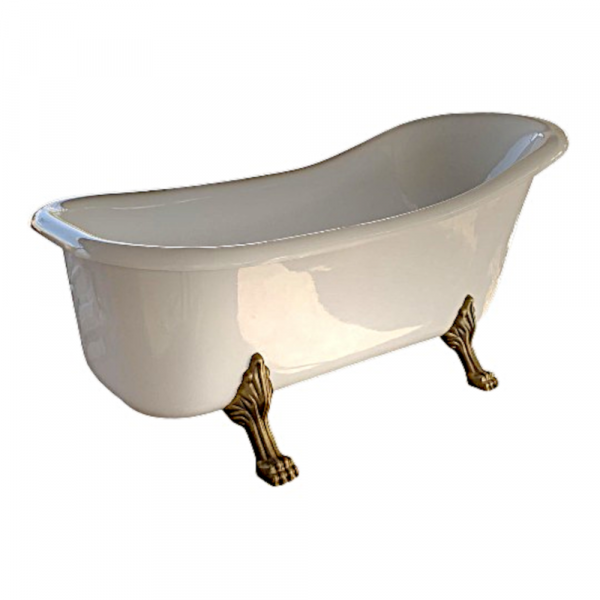 Tina Freestanding sin Hidromasaje, Modelo: Versalles, Color: Rosa con Blanco