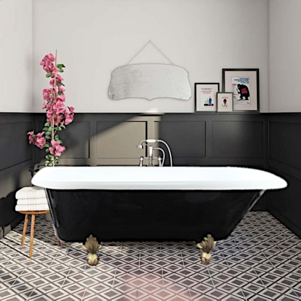 Tina Freestanding sin Hidromasaje, Modelo: Vintage, Color: Blanco