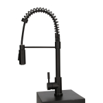 Llave Monomando de Cuello Flexible Doble Función Negro Mate KSS1230-BK