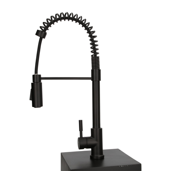 Llave Monomando de Cuello Flexible Doble Función Negro Mate KSS1230-BK