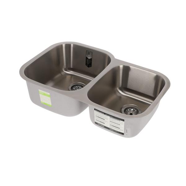Tarja Doble Submontar de Acero Inoxidable 304 KUD3120-3