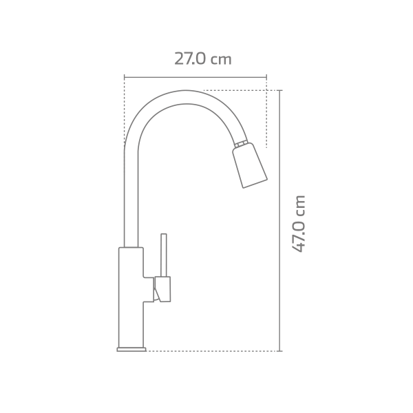 Llave Monomando concabezal ABS de doble sensor KB92125