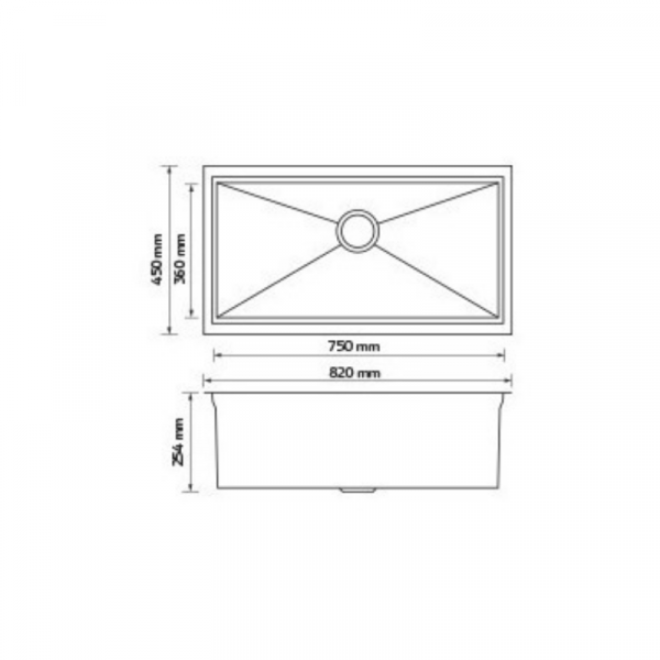 Tarja Kele acero inoxidable – KHS3217A