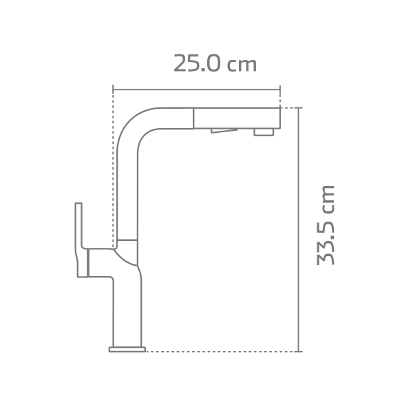 Llave Monomando de Acero Inoxidable 304 Acabado Dorado KSS1236B-GD