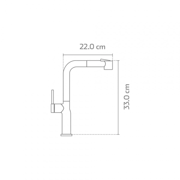 KSS1236 Llave Monomando Extraíble para Cocina