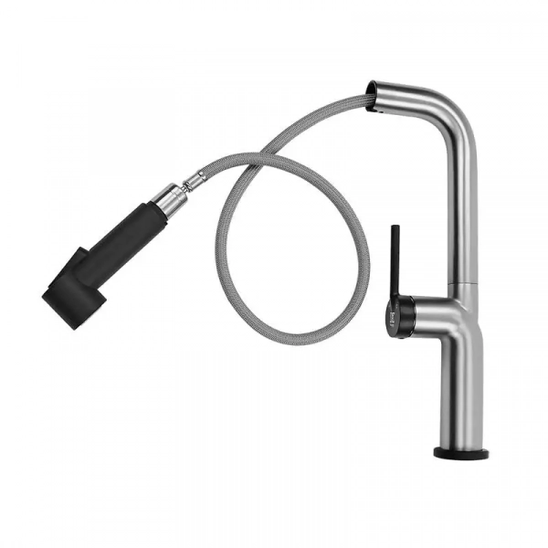 Monomando para Fregadero Kele KSS1236-SS/BK Acero Inox