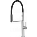 Mezcladora monomando cuello flexible, y reversible, para fregadero.