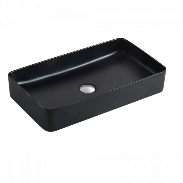 Lavabo Rectangular Negro Mate de Cerámica para Sobreponer sin Rebosadero Artexa Bath
Square 610 Negro