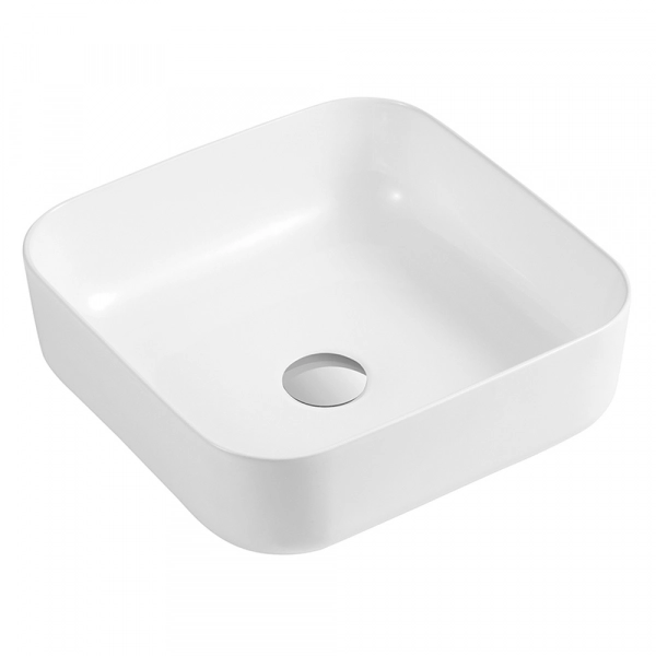 Lavabo Cuadrado Blanco Artexa Bath en Cerámica para Sobreponer