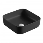 Lavabo Cuadrado Negro Mate Artexa para Sobreponer de 39cmSquale 385 Negro