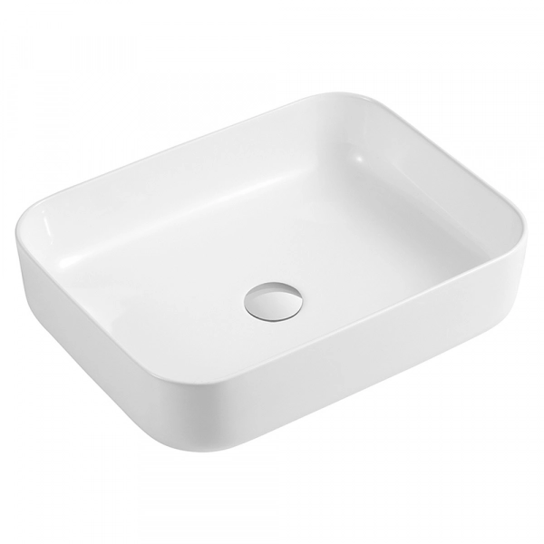 Lavabo Rectangular de Cerámica Blanco para Sobreponer Artexa Bath Square 510