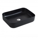 Lavabo Artexa Cuadrado Cerámica Negro Mate Sin Rebosadero SQUARE 510 NEGRO